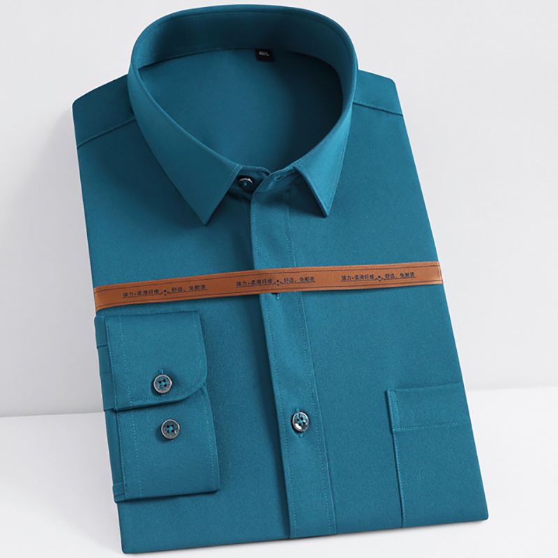 Esticar anti-rugas mens vestid - Dress Shirt Non-Iron avaliação e preço