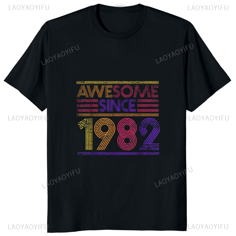 T-shirt estampada vintage para - Mens Fashion In The 80S avaliação e preço