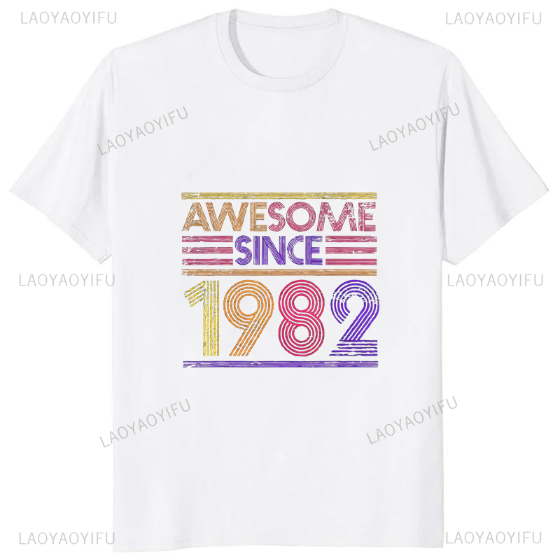 T-shirt estampada vintage para - Mens Fashion In The 80S avaliação e preço