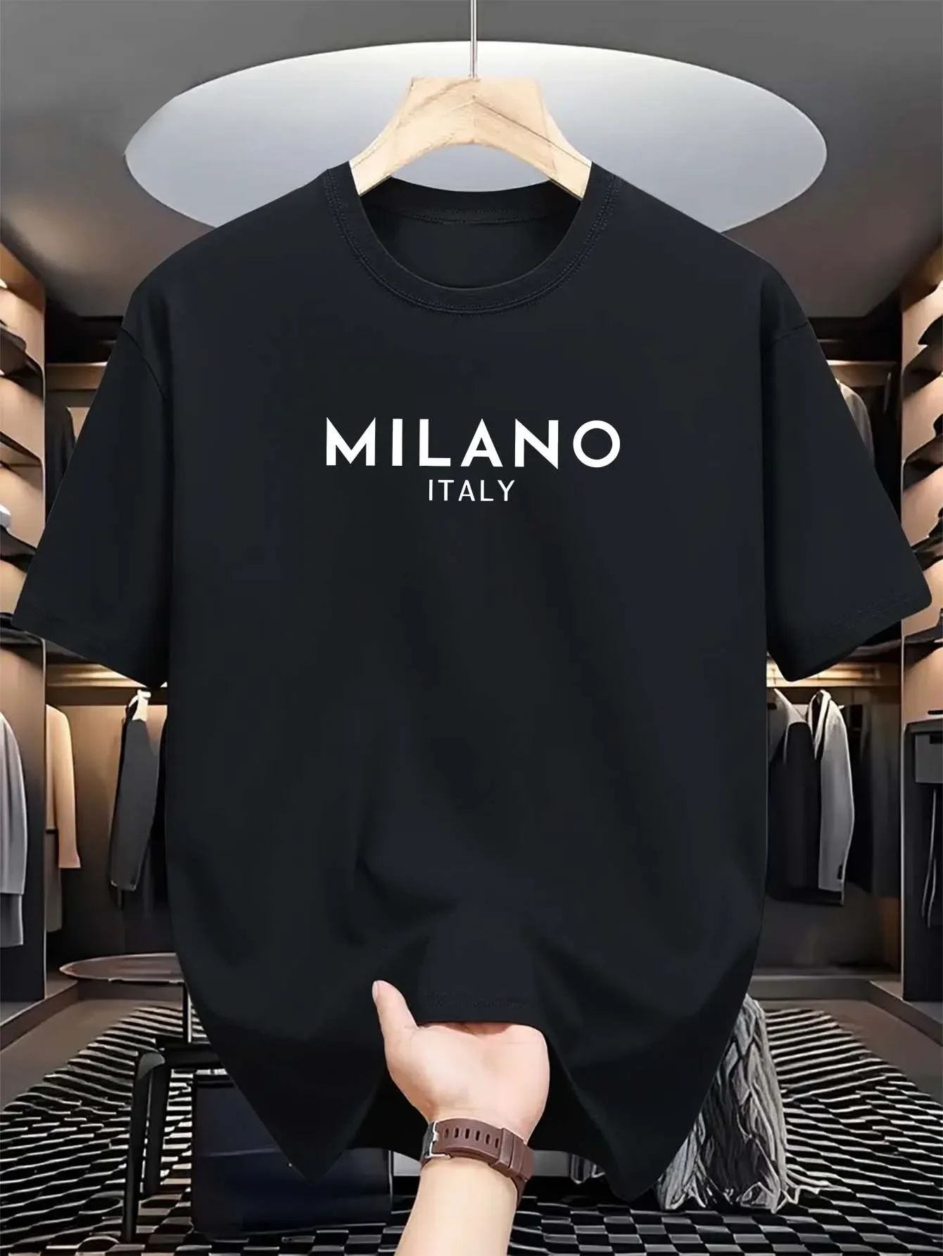 Camisa de Manga Curta Estampad - Milan Men'S Fashion avaliação e preço