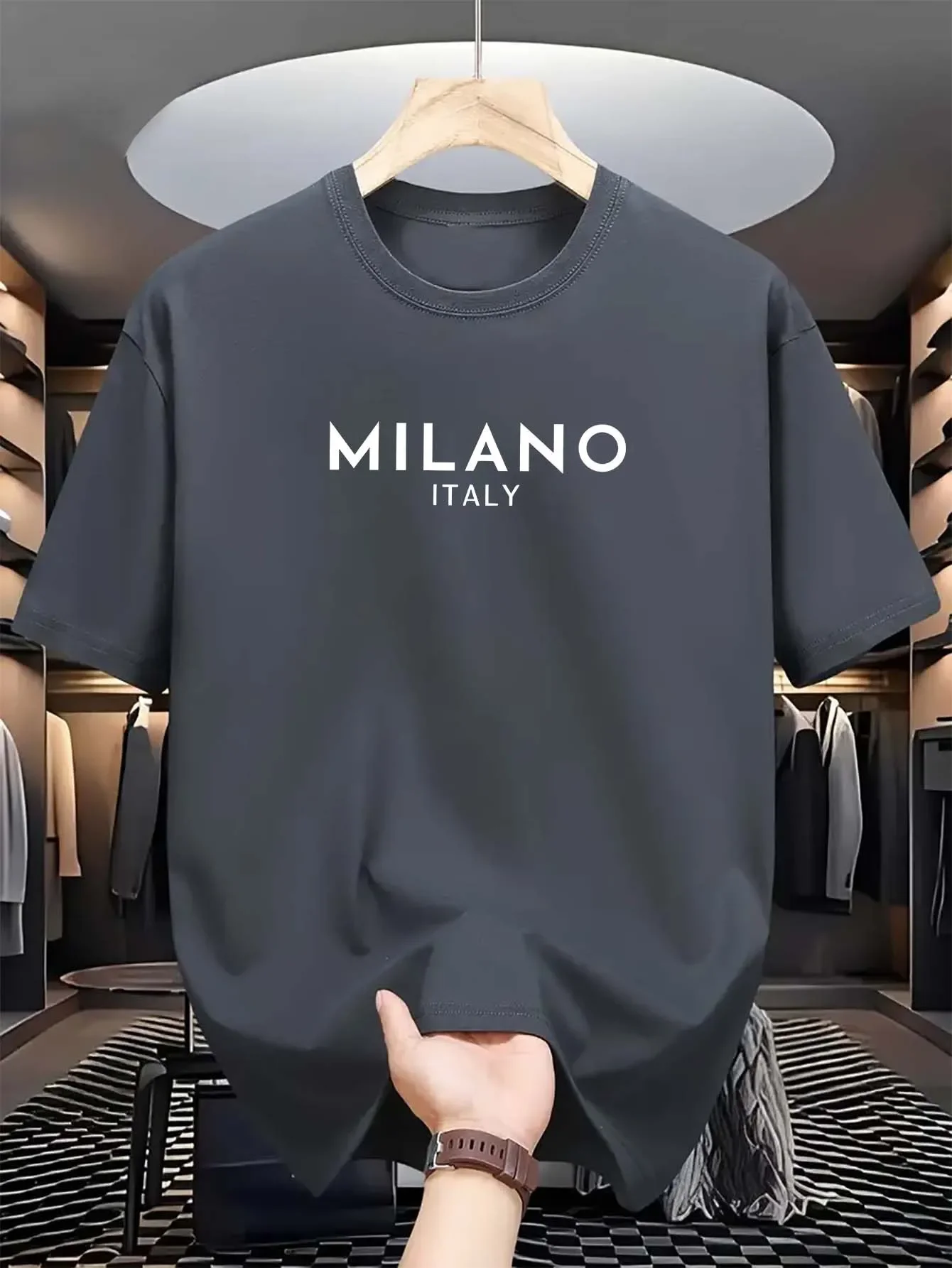 Camisa de Manga Curta Estampad - Milan Men'S Fashion avaliação e preço