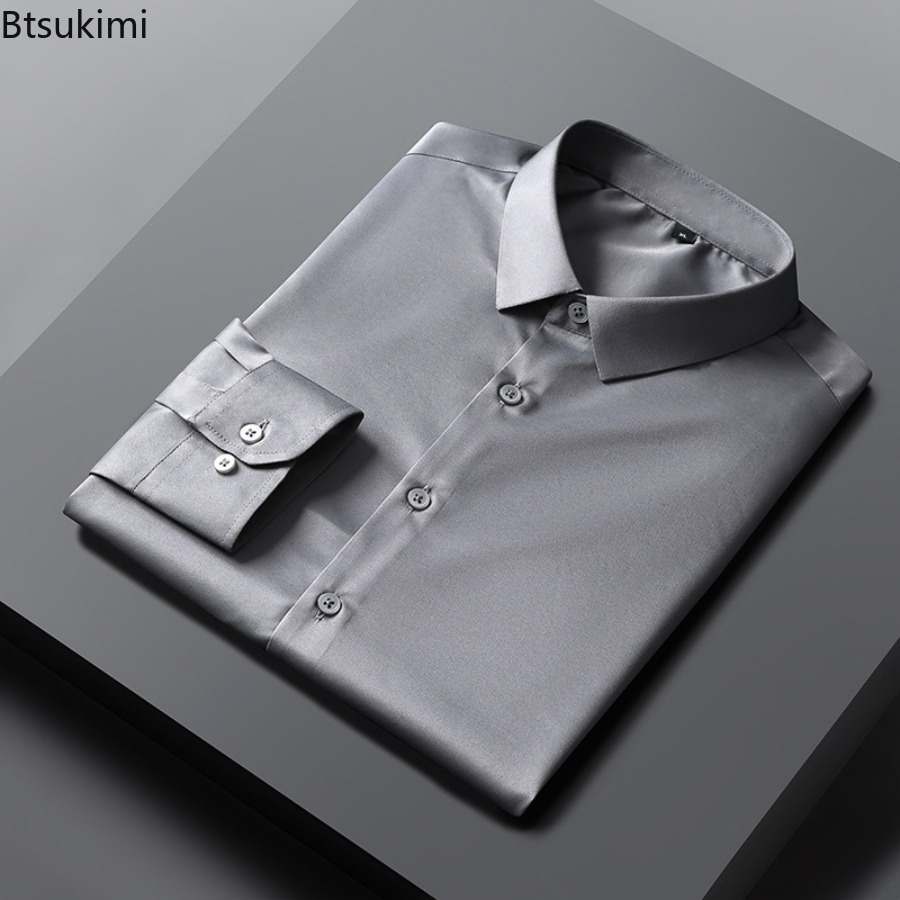 Novas Camisas Masculinas 2026  - Dress Shirt Non-Iron avaliação e preço