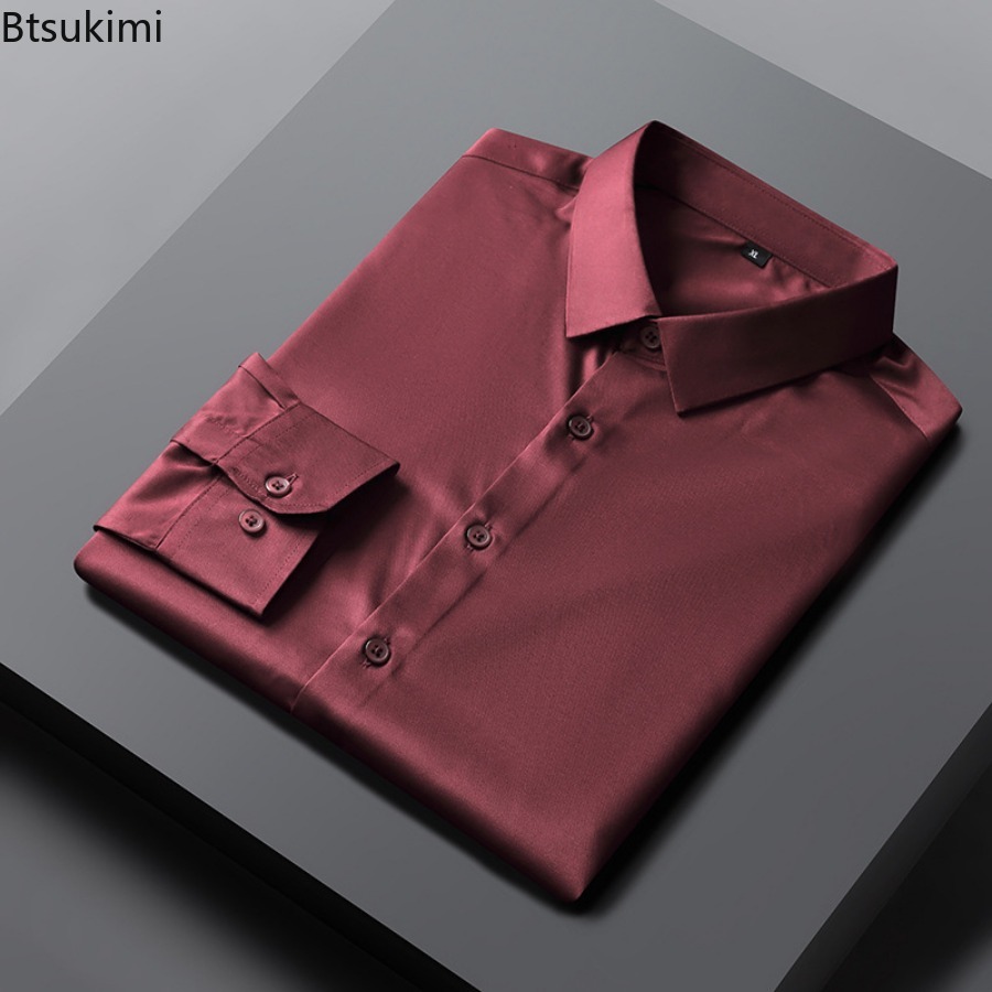 Novas Camisas Masculinas 2026  - Dress Shirt Non-Iron avaliação e preço